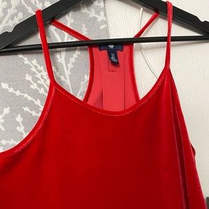 ❤️❤️Velvety Red Gap Top Halter blouse ❤️❤️